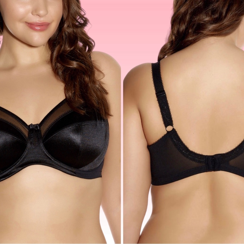 Black Goddess Kiera Banded Bra SIZE 40J Underwire GD6090